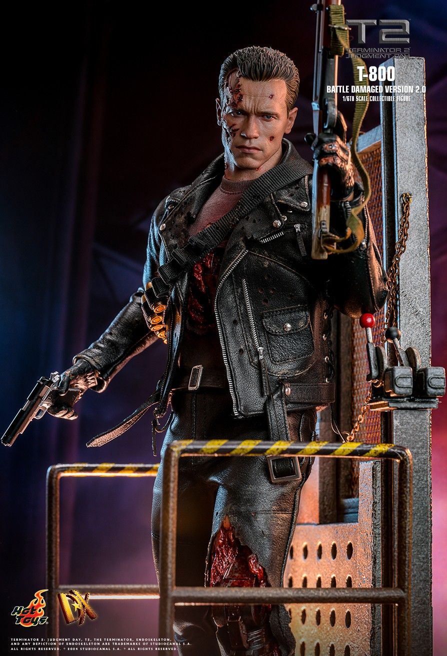 Hot Toys DX46 - Terminator 2 : Judgment Day - T800 Battle Damaged Version【Pre-Order】