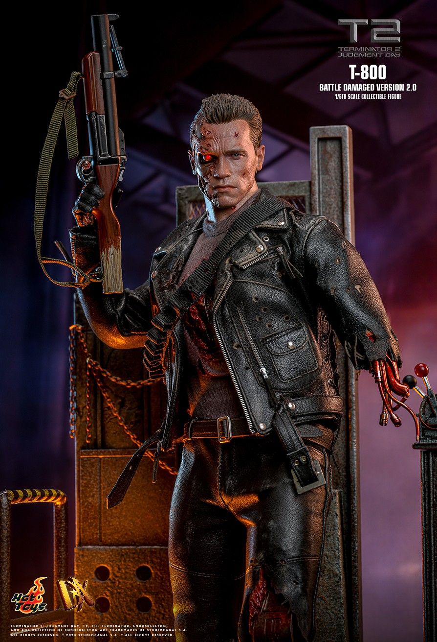 Hot Toys DX46 - Terminator 2 : Judgment Day - T800 Battle Damaged Version【Pre-Order】