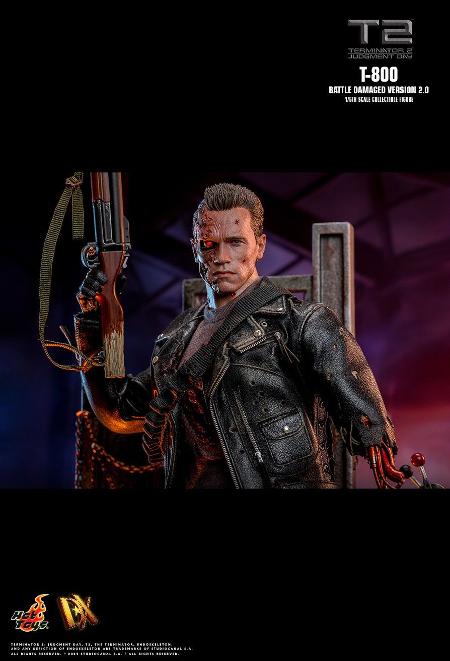 Hot Toys DX46 - Terminator 2 : Judgment Day - T800 Battle Damaged Version【Pre-Order】