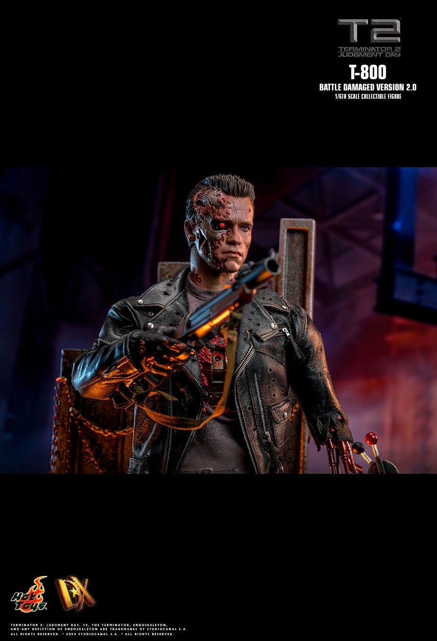 Hot Toys DX46 - Terminator 2 : Judgment Day - T800 Battle Damaged Version【Pre-Order】