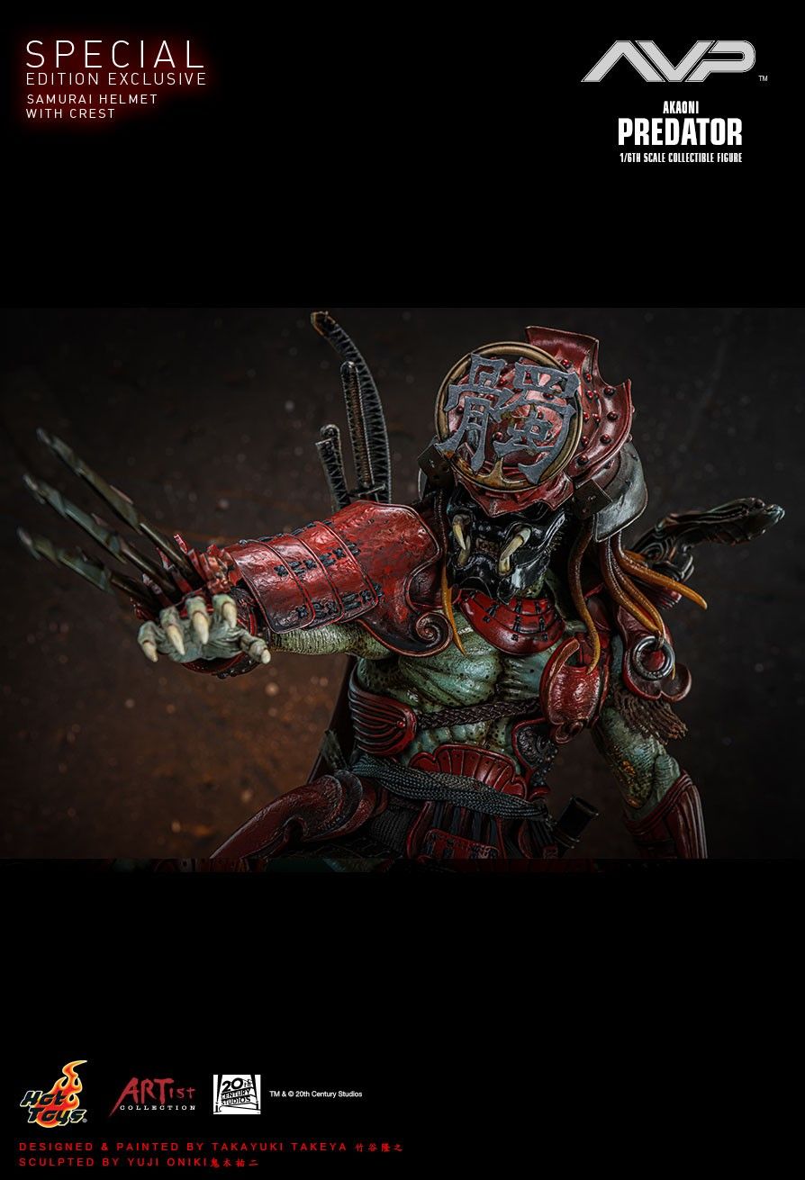 Hot Toys AC06B - Alien VS. Predator - Akaoni Samurai Predator【Pre-Order】