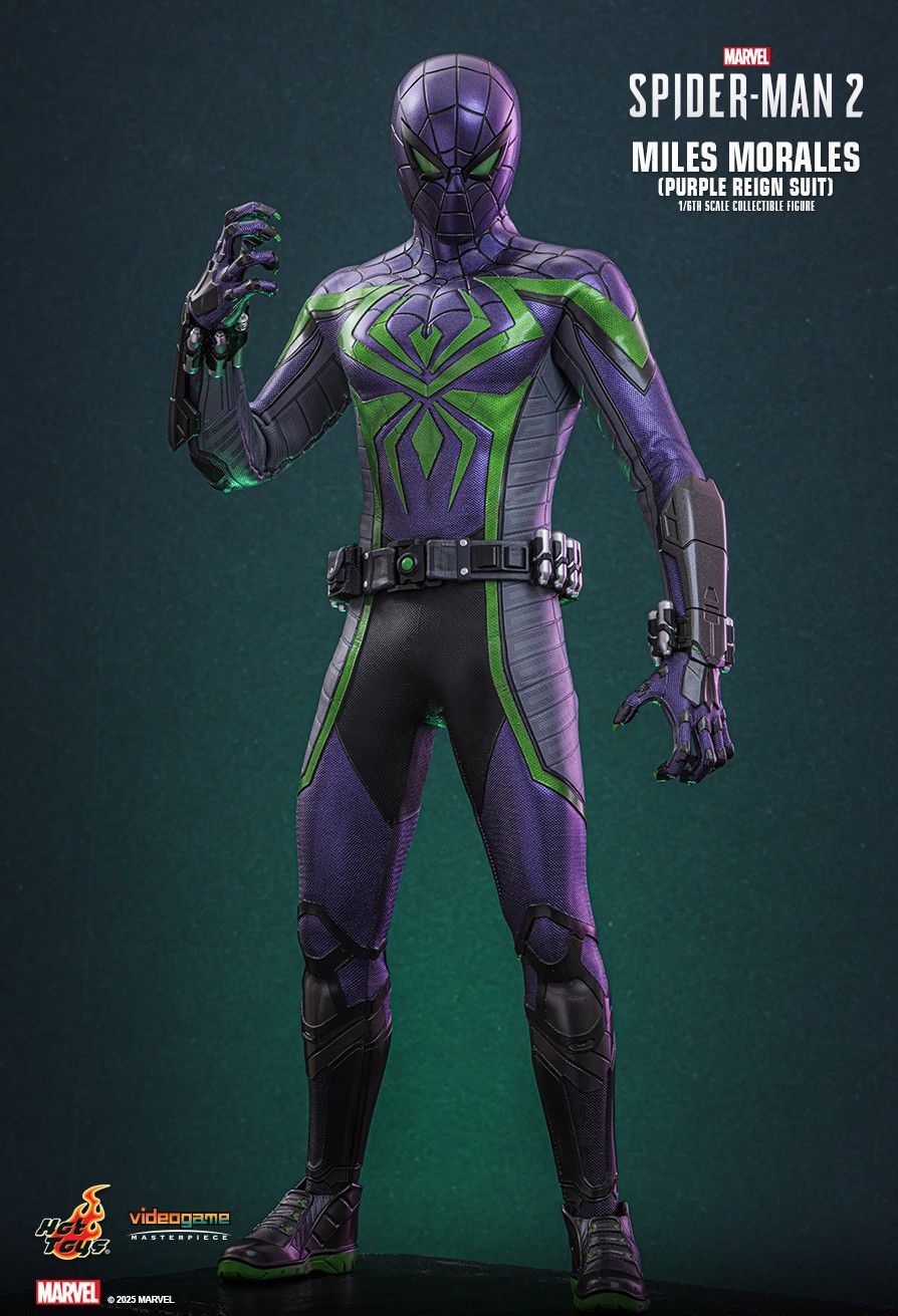 Hot Toys VGM68 - Marvel's Spider Man 2 - Miles Morales Purple Reign Suit