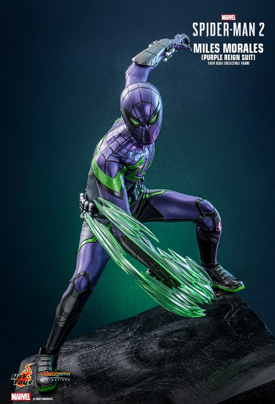 Hot Toys VGM68 - Marvel's Spider Man 2 - Miles Morales Purple Reign Suit