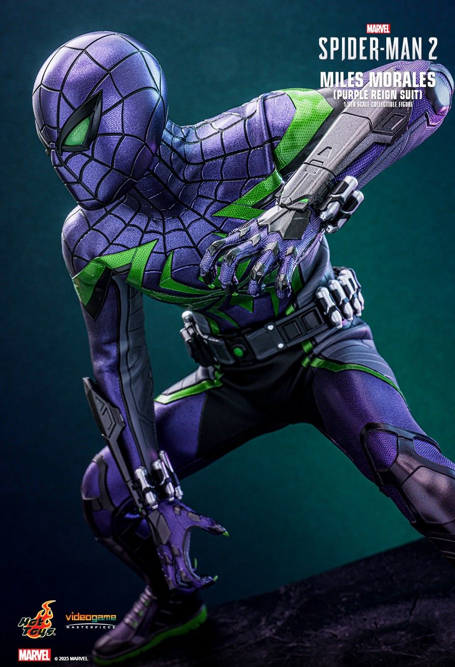 Hot Toys VGM68 - Marvel's Spider Man 2 - Miles Morales Purple Reign Suit