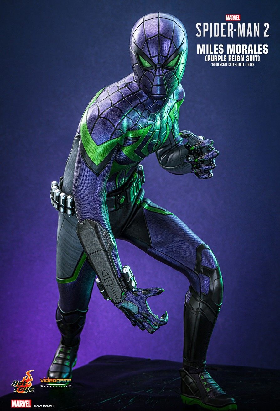 Hot Toys VGM68 - Marvel's Spider Man 2 - Miles Morales Purple Reign Suit