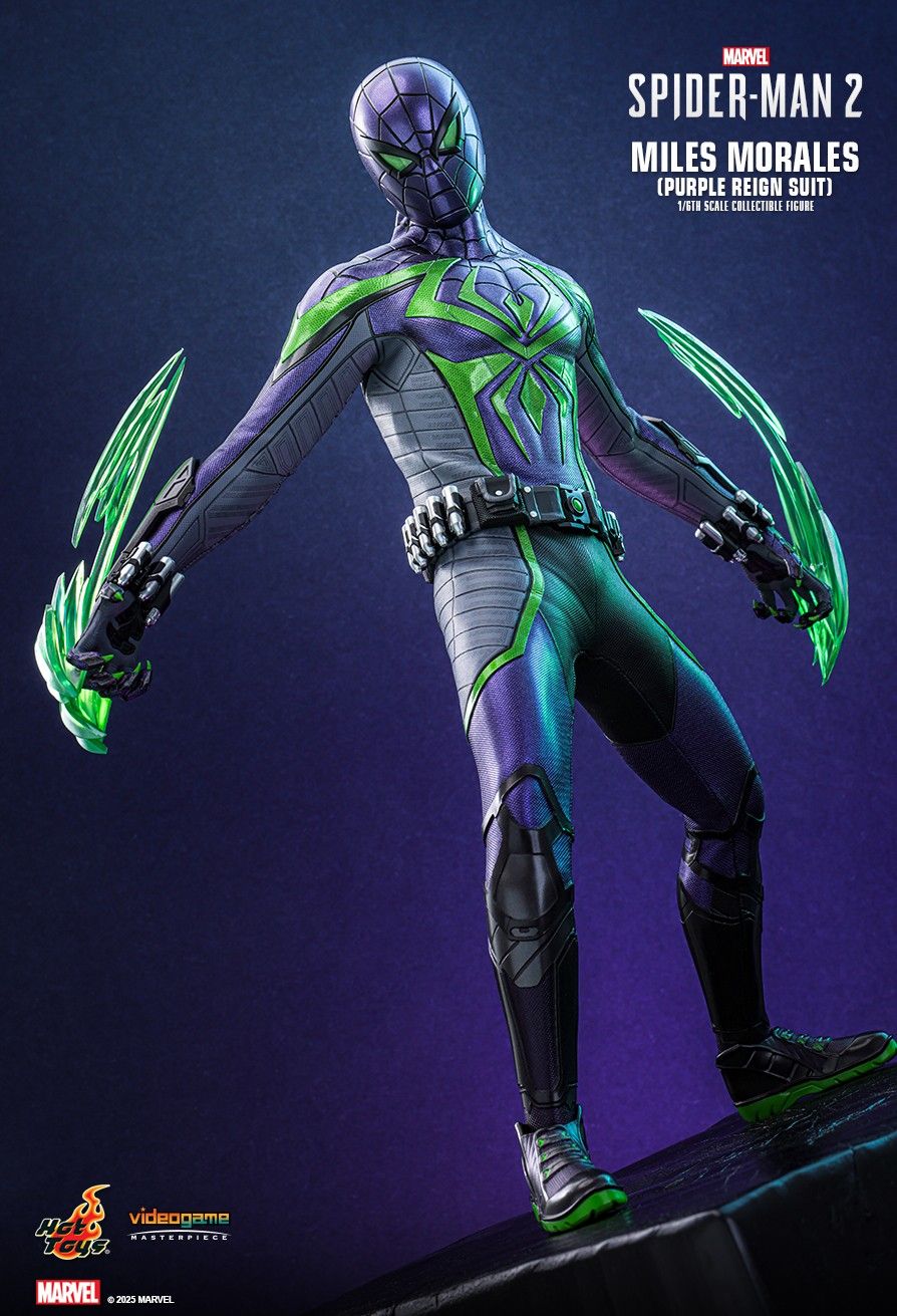 Hot Toys VGM68 - Marvel's Spider Man 2 - Miles Morales Purple Reign Suit