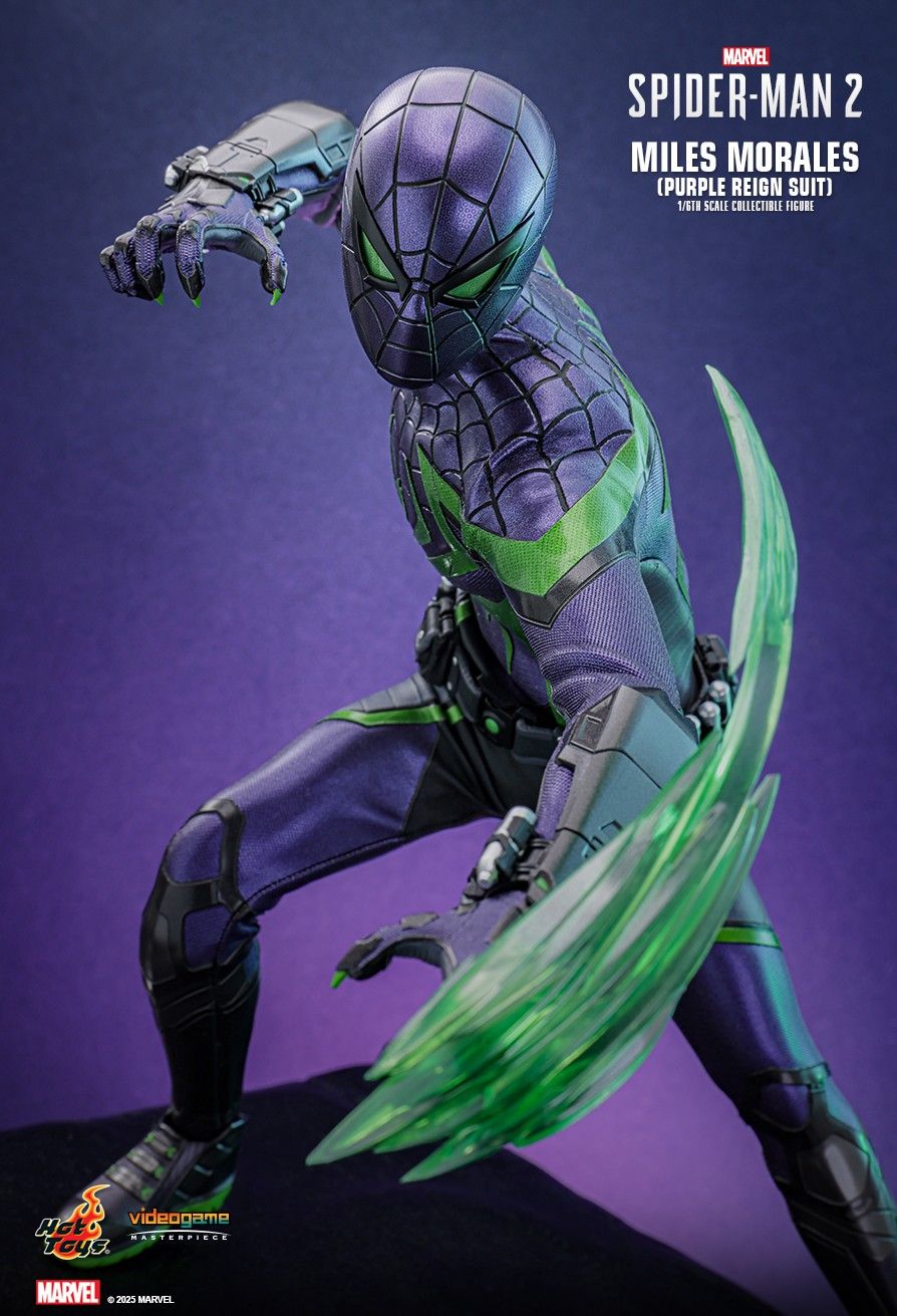 Hot Toys VGM68 - Marvel's Spider Man 2 - Miles Morales Purple Reign Suit