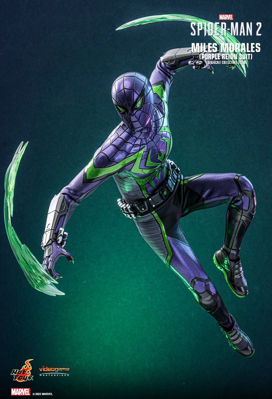 Hot Toys VGM68 - Marvel's Spider Man 2 - Miles Morales Purple Reign Suit