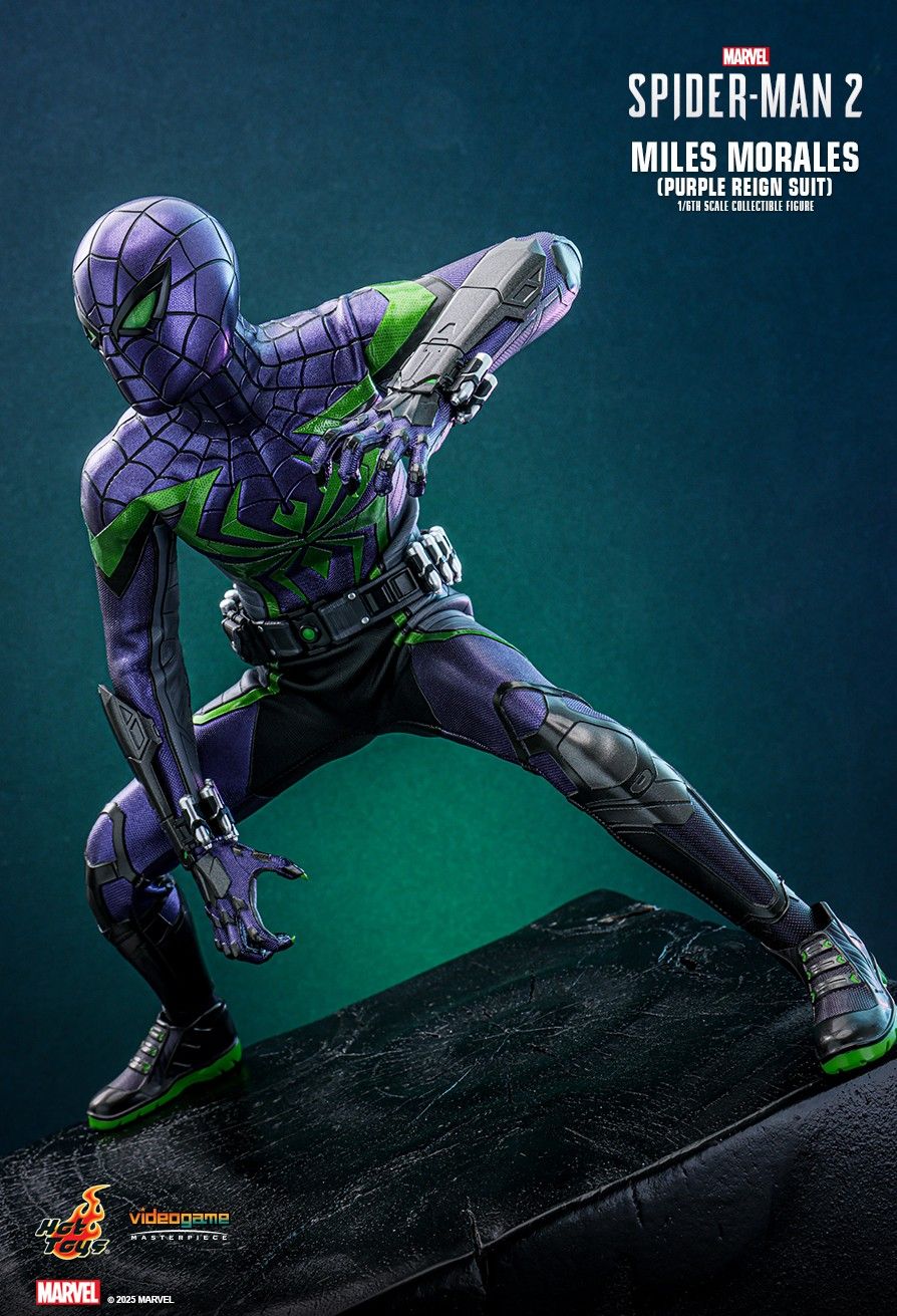 Hot Toys VGM68 - Marvel's Spider Man 2 - Miles Morales Purple Reign Suit