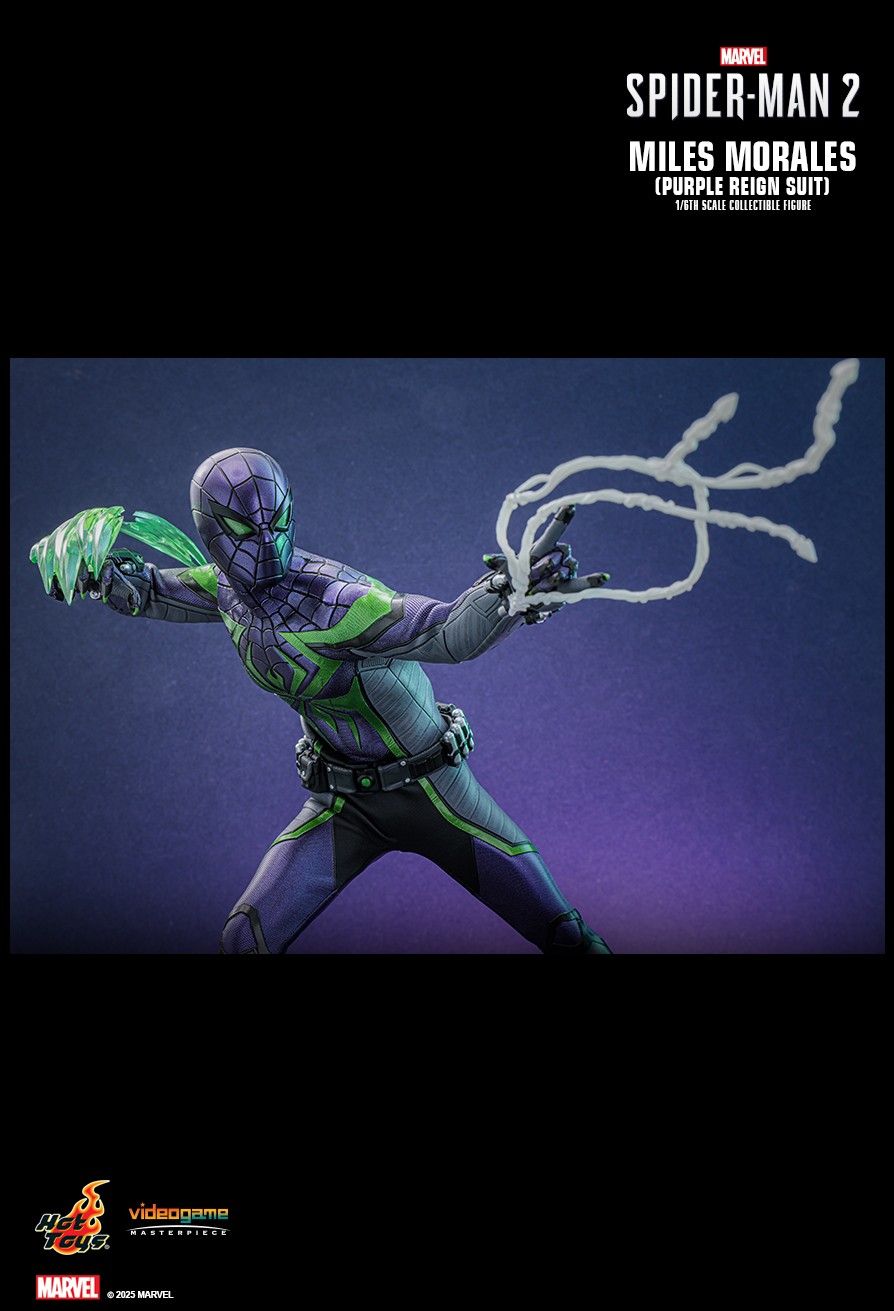 Hot Toys VGM68 - Marvel's Spider Man 2 - Miles Morales Purple Reign Suit