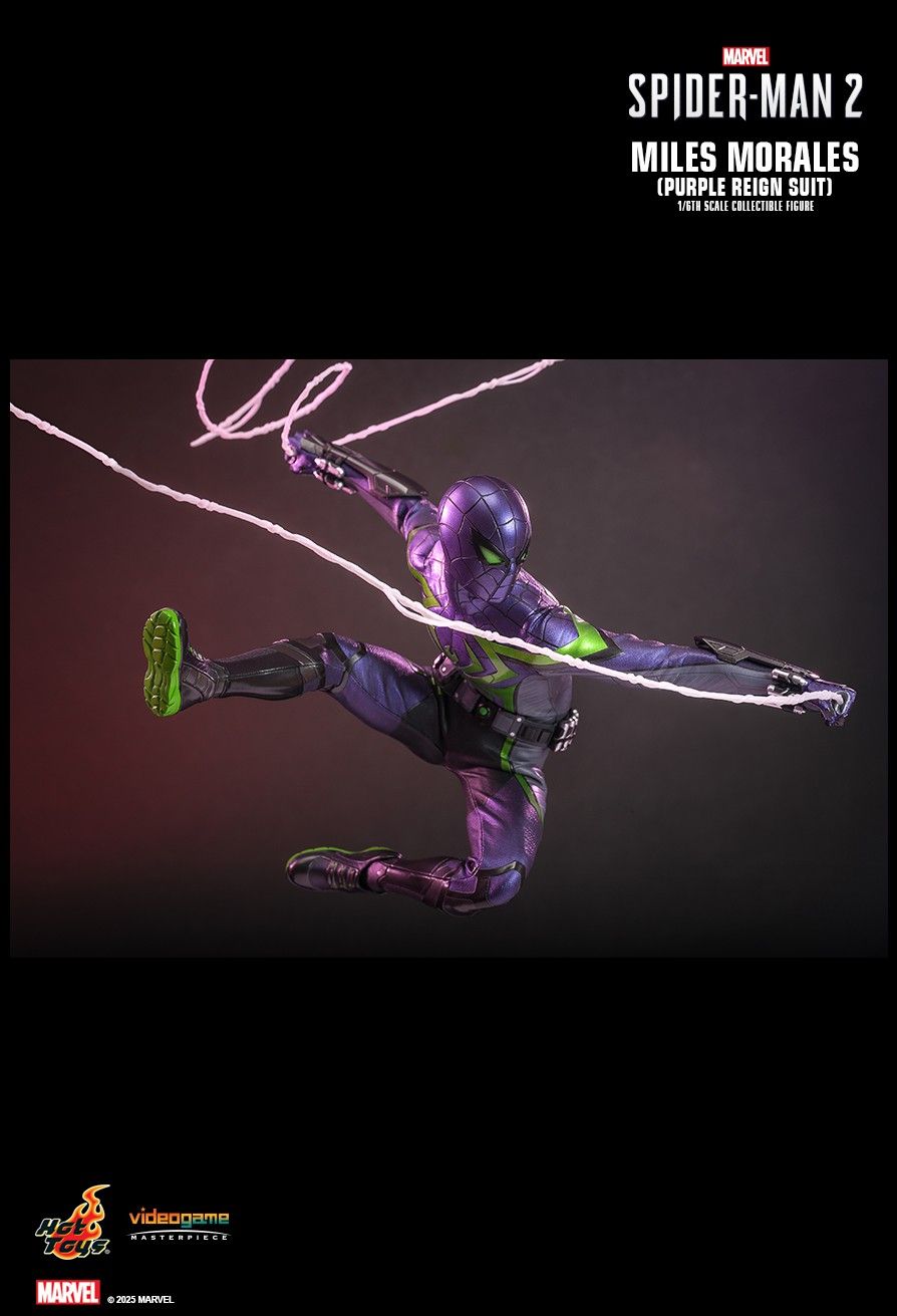 Hot Toys VGM68 - Marvel's Spider Man 2 - Miles Morales Purple Reign Suit