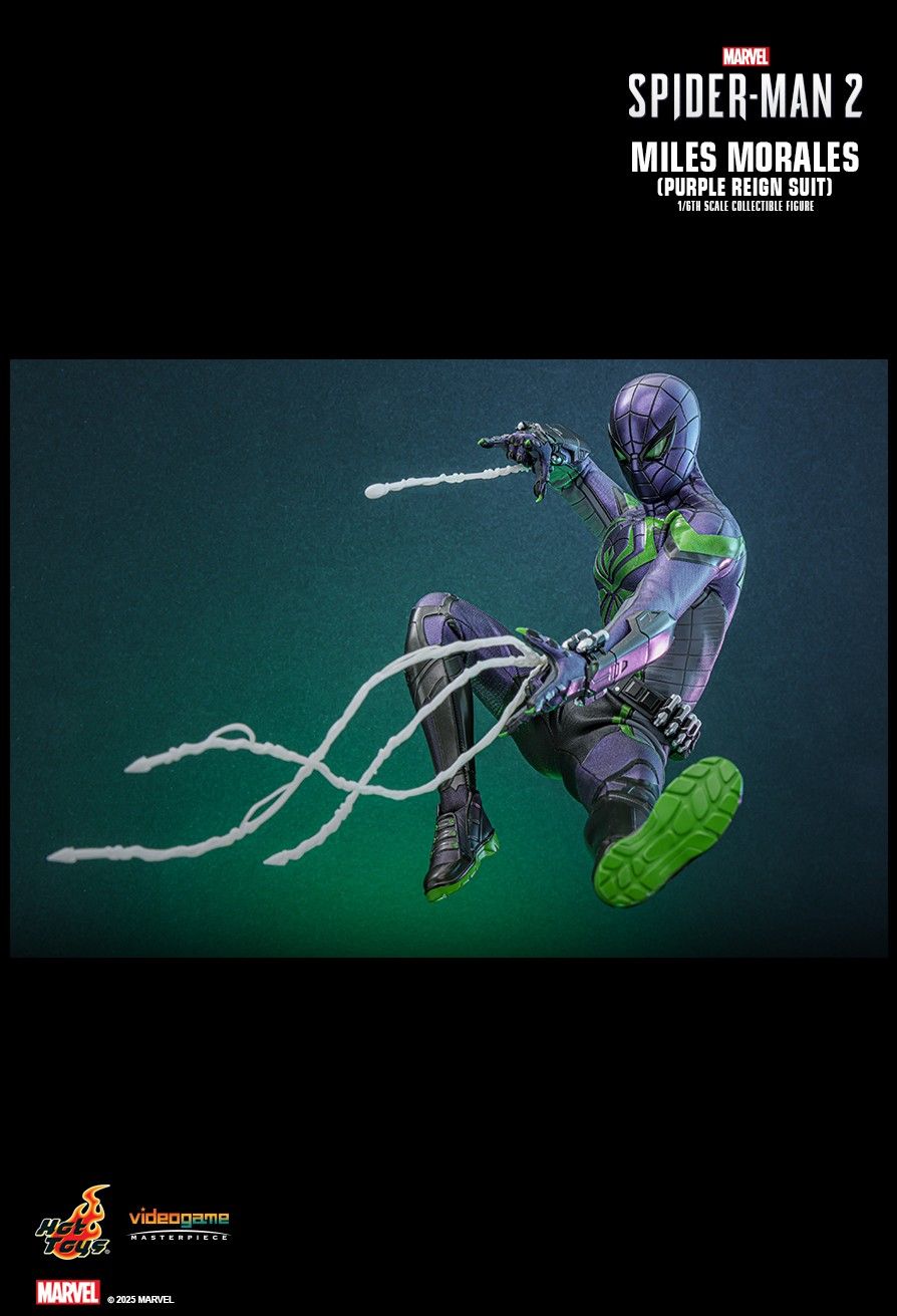 Hot Toys VGM68 - Marvel's Spider Man 2 - Miles Morales Purple Reign Suit