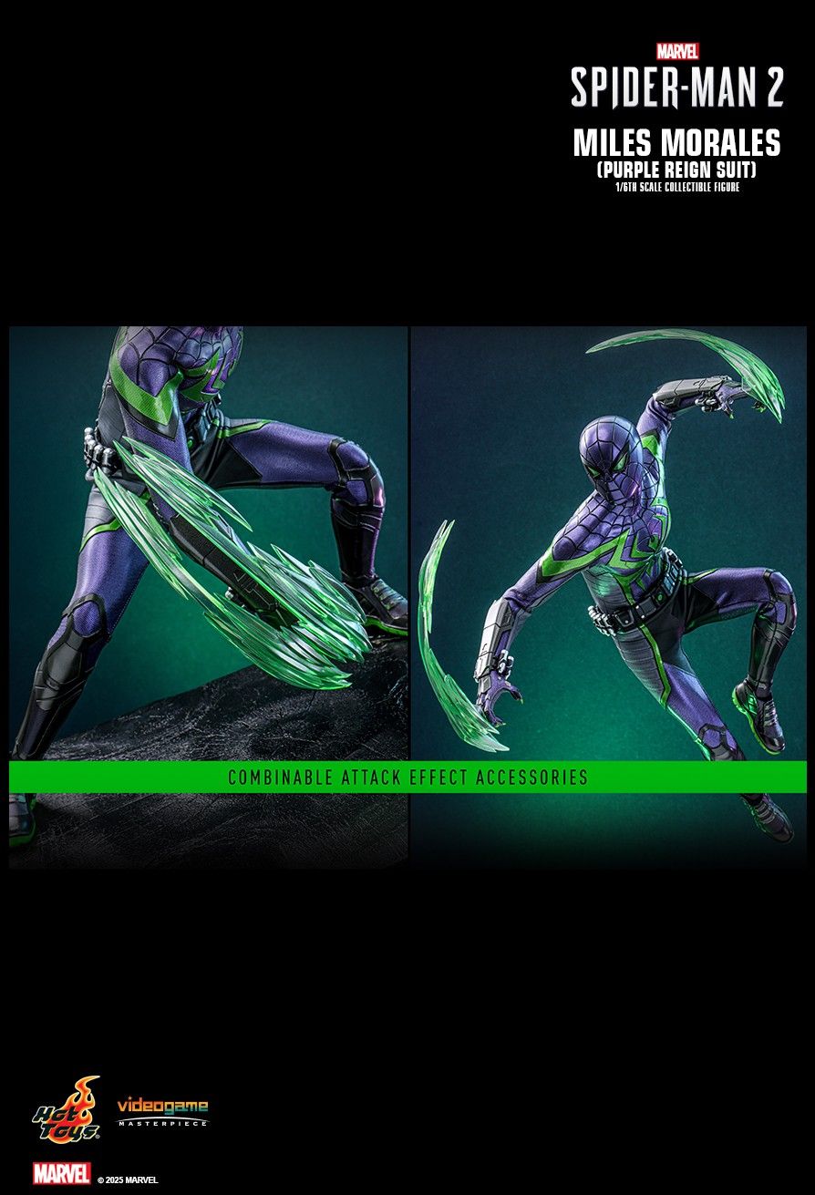 Hot Toys VGM68 - Marvel's Spider Man 2 - Miles Morales Purple Reign Suit