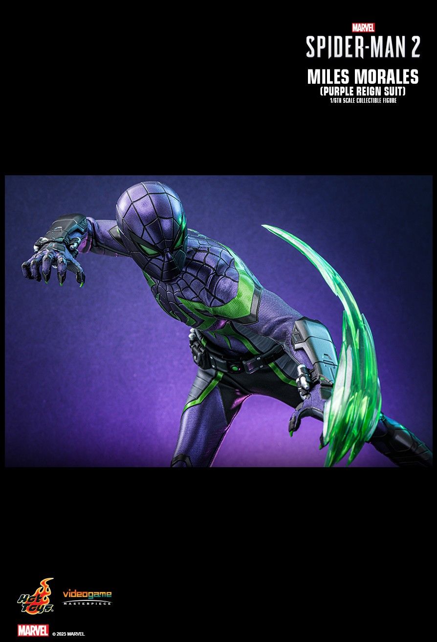 Hot Toys VGM68 - Marvel's Spider Man 2 - Miles Morales Purple Reign Suit