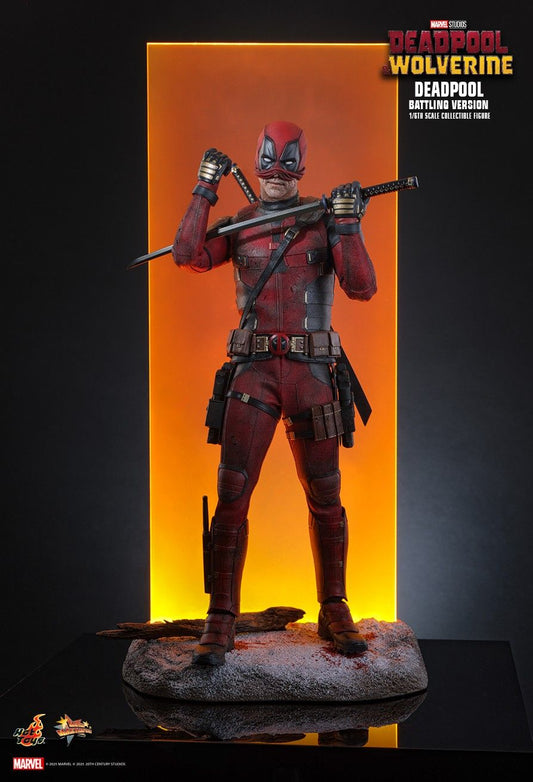 Hot Toys MMS782 - Marvel Comics - Deadpool & Wolverine - Deadpool Battling Version