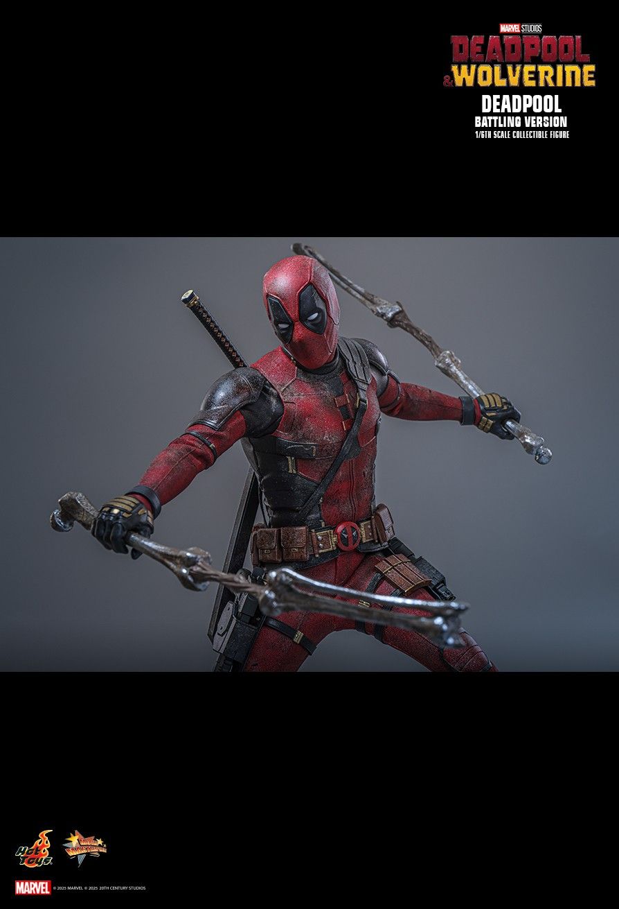 Hot Toys MMS782 - Marvel Comics - Deadpool & Wolverine - Deadpool Battling Version