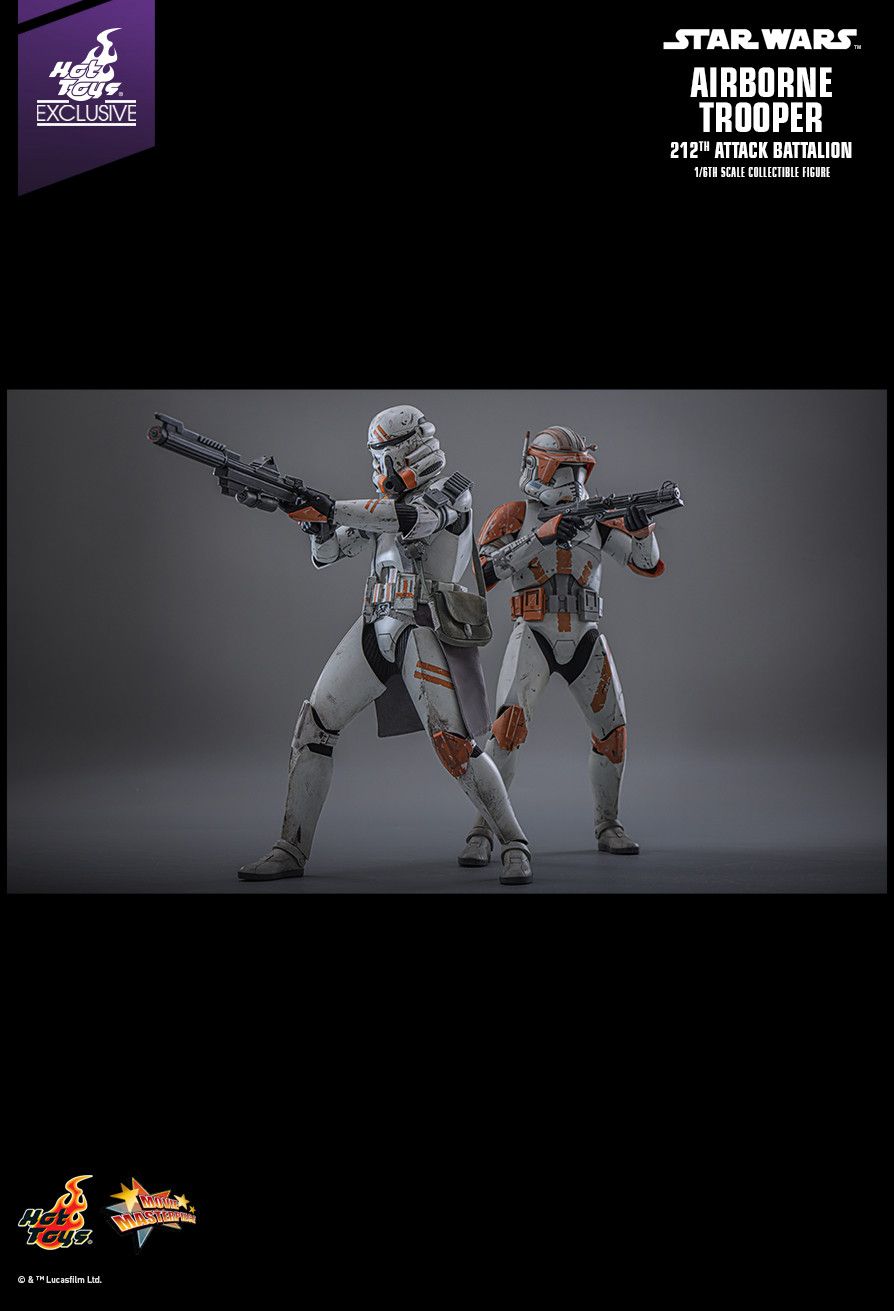 Hot Toys MMS794 - Star Wars : Revenge Of The Sith - Airborne Trooper 212TH Attack Battalion