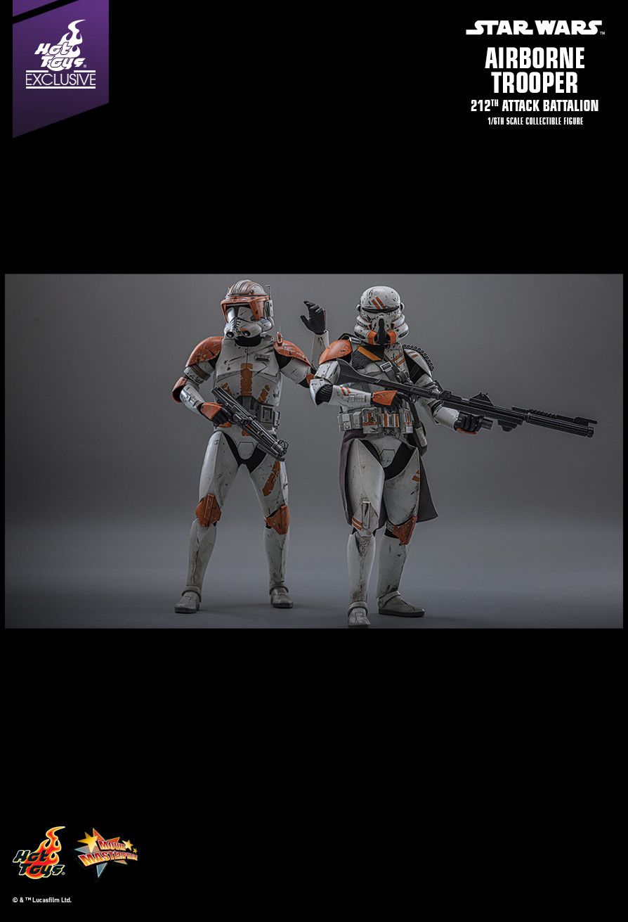 Hot Toys MMS794 - Star Wars : Revenge Of The Sith - Airborne Trooper 212TH Attack Battalion