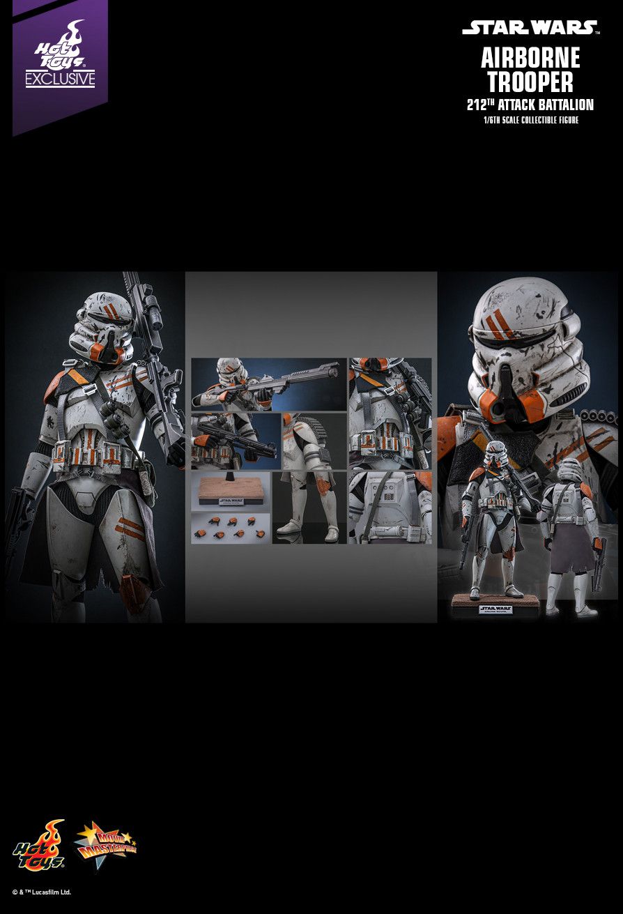 Hot Toys MMS794 - Star Wars : Revenge Of The Sith - Airborne Trooper 212TH Attack Battalion