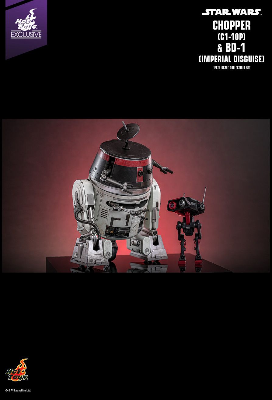 Hot Toys TMS152 - Star Wars : Galaxy - Chopper C1-10P & BD-1 Imperial Disguise