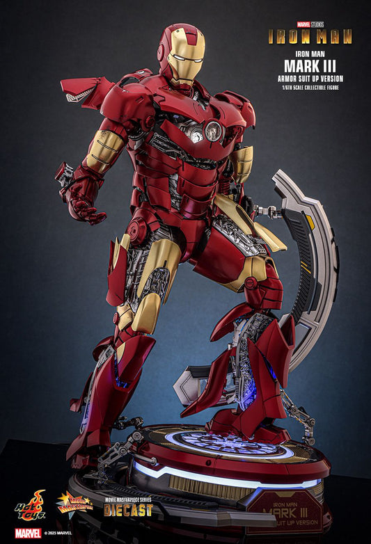 Hot Toys MMS825D72B - Marvel Comics - Iron Man - Iron Man Mark III Armor Suit Up Version 【Pre-Order】