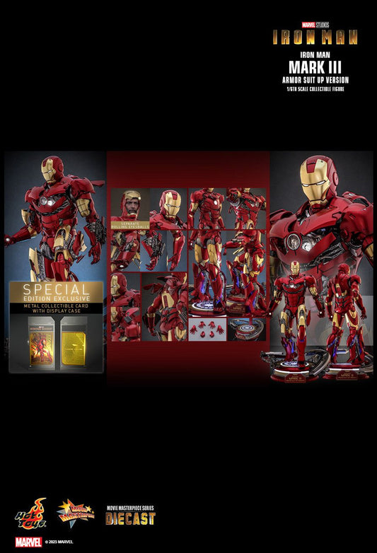 Hot Toys MMS825D72B - Marvel Comics - Iron Man - Iron Man Mark III Armor Suit Up Version 【Pre-Order】