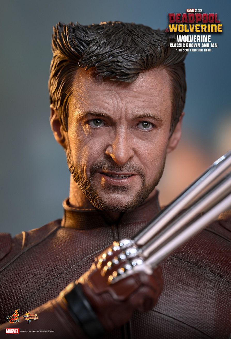 Hot Toys MMS831 - Marvel Comics - Deadpool & Wolverine - Wolverine Classic Brown & Tan