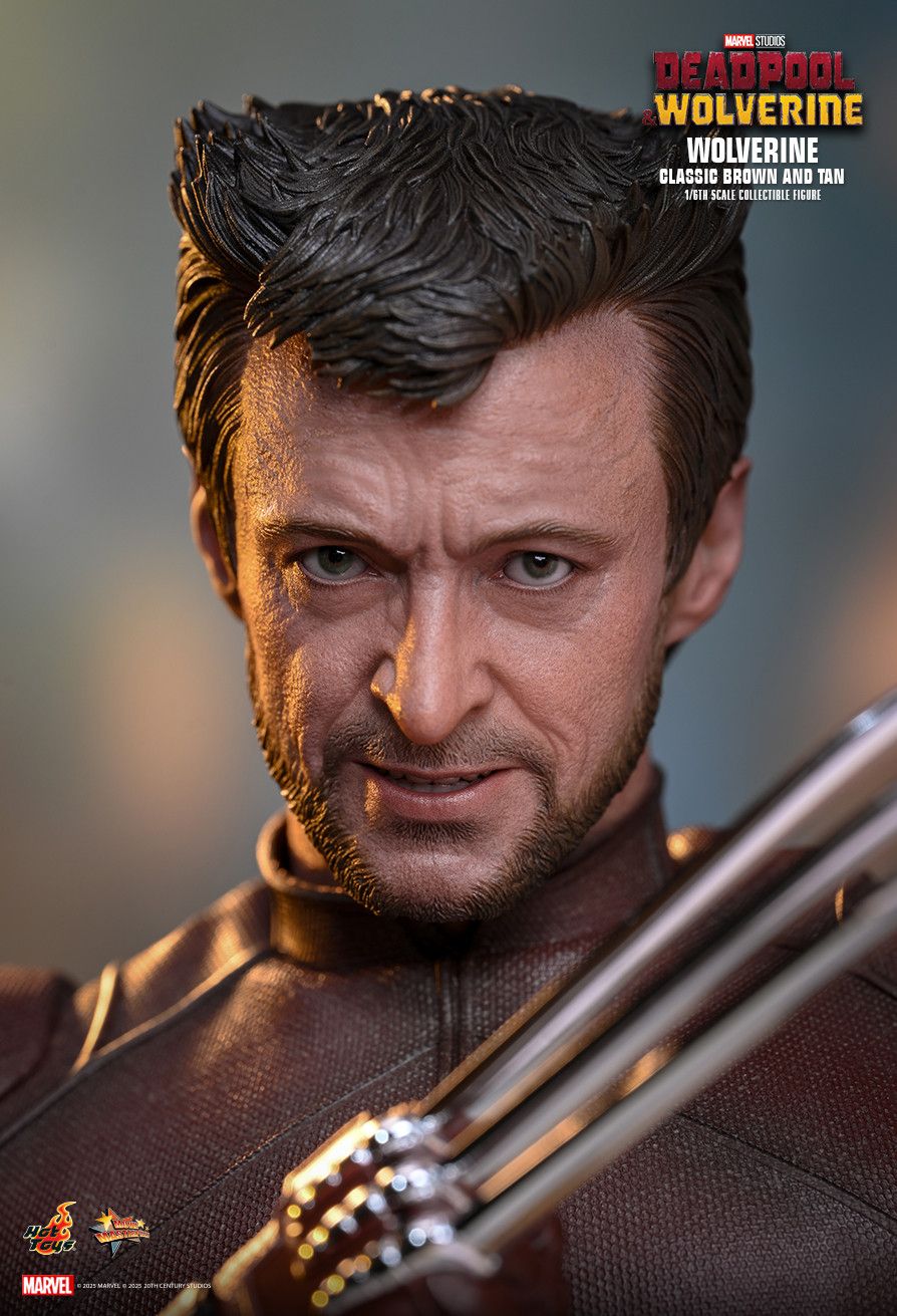 Hot Toys MMS831 - Marvel Comics - Deadpool & Wolverine - Wolverine Classic Brown & Tan