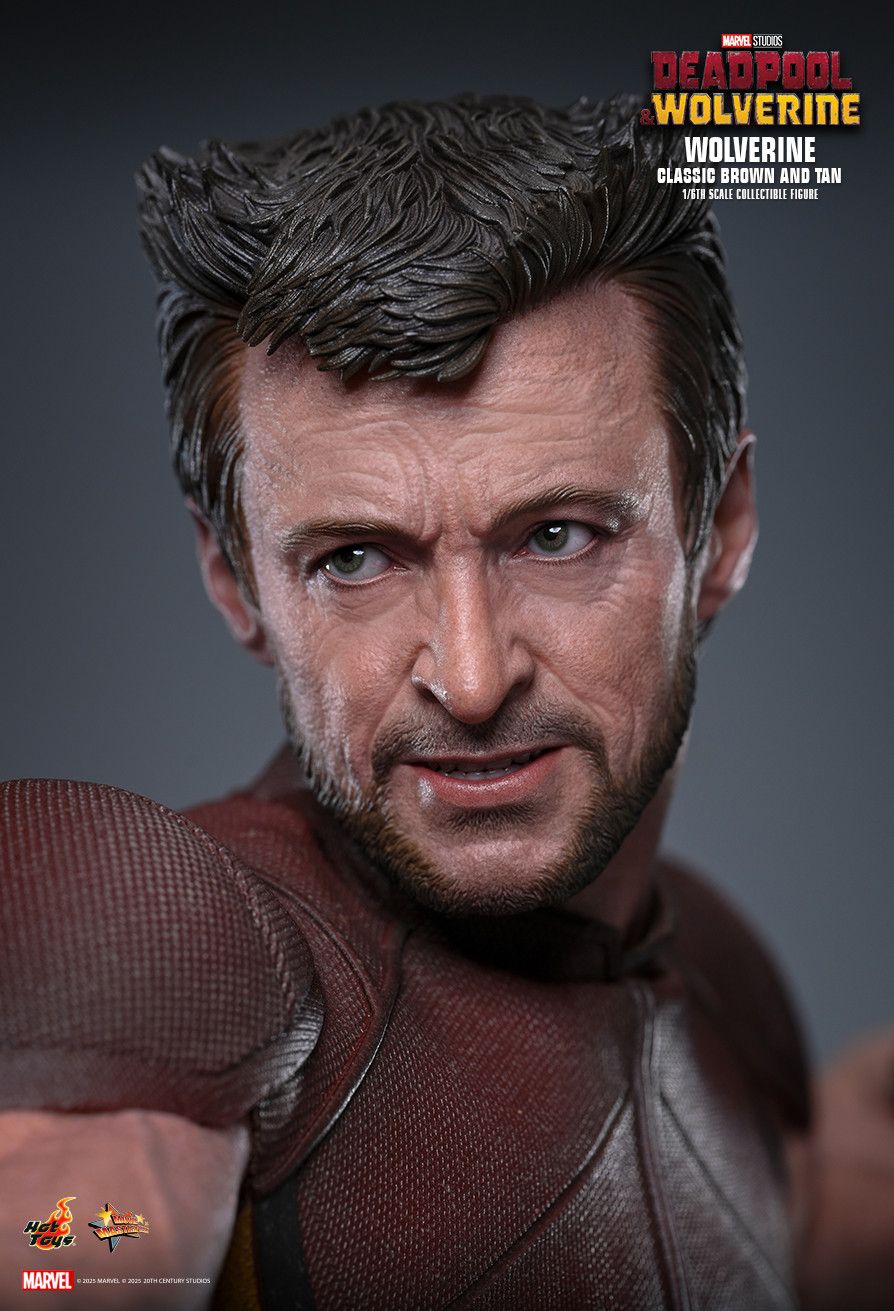 Hot Toys MMS831 - Marvel Comics - Deadpool & Wolverine - Wolverine Classic Brown & Tan