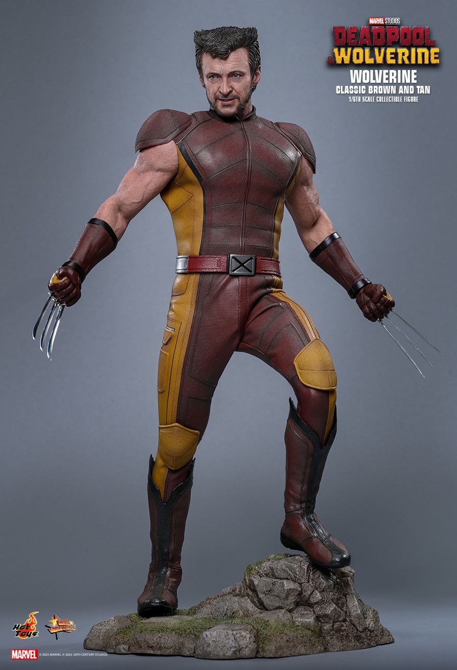 Hot Toys MMS831 - Marvel Comics - Deadpool & Wolverine - Wolverine Classic Brown & Tan