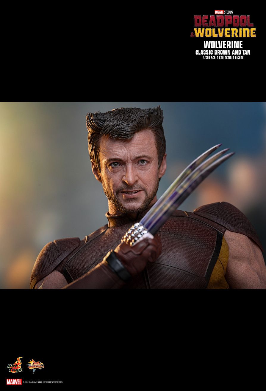 Hot Toys MMS831 - Marvel Comics - Deadpool & Wolverine - Wolverine Classic Brown & Tan