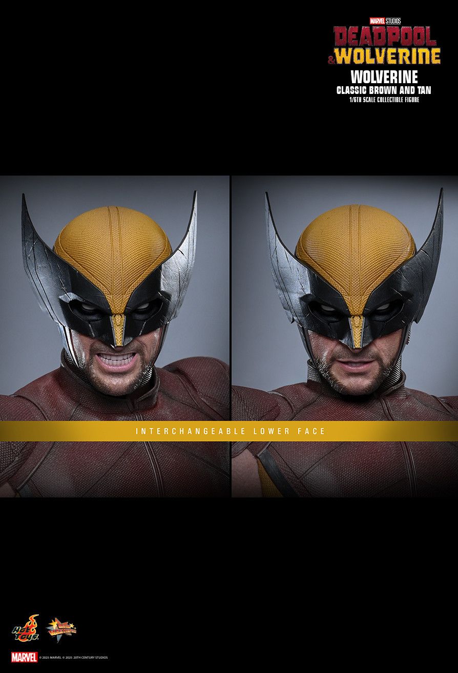 Hot Toys MMS831 - Marvel Comics - Deadpool & Wolverine - Wolverine Classic Brown & Tan