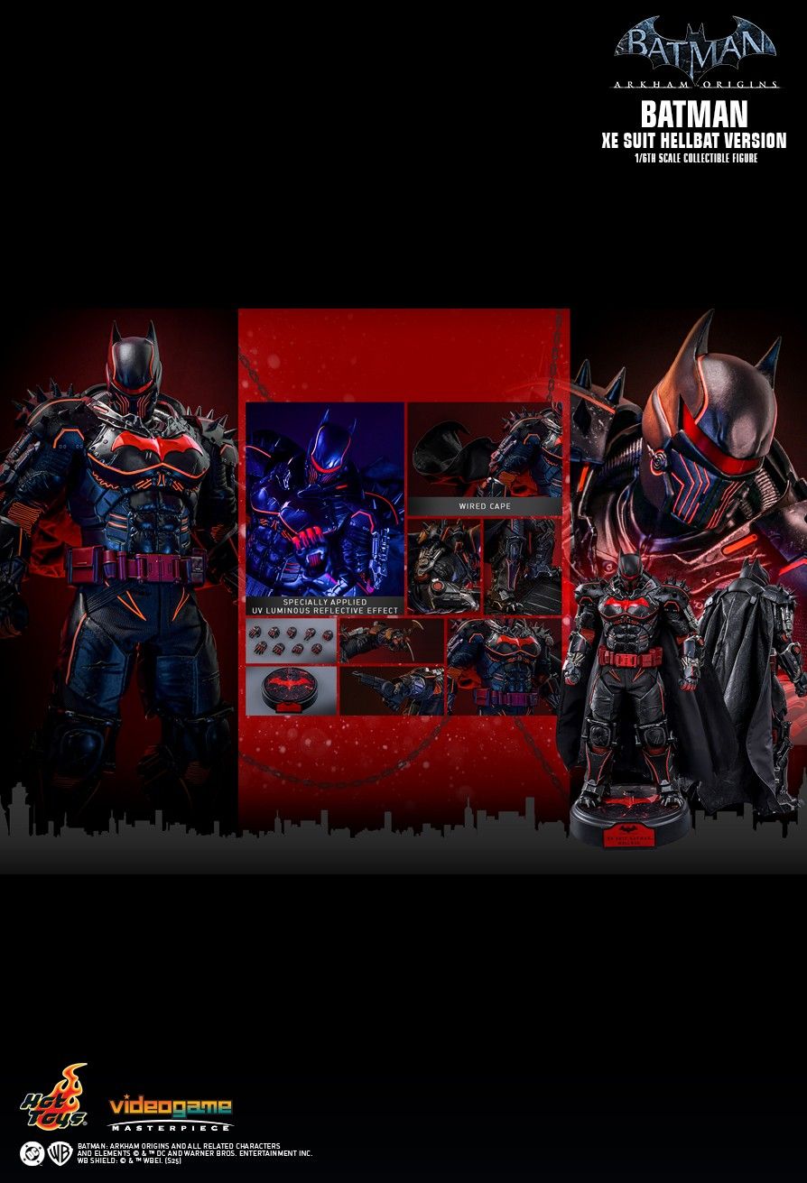 Hot Toys VGM73 - Batman: Arkham Origins - Batman XE Suit Hellbat Version