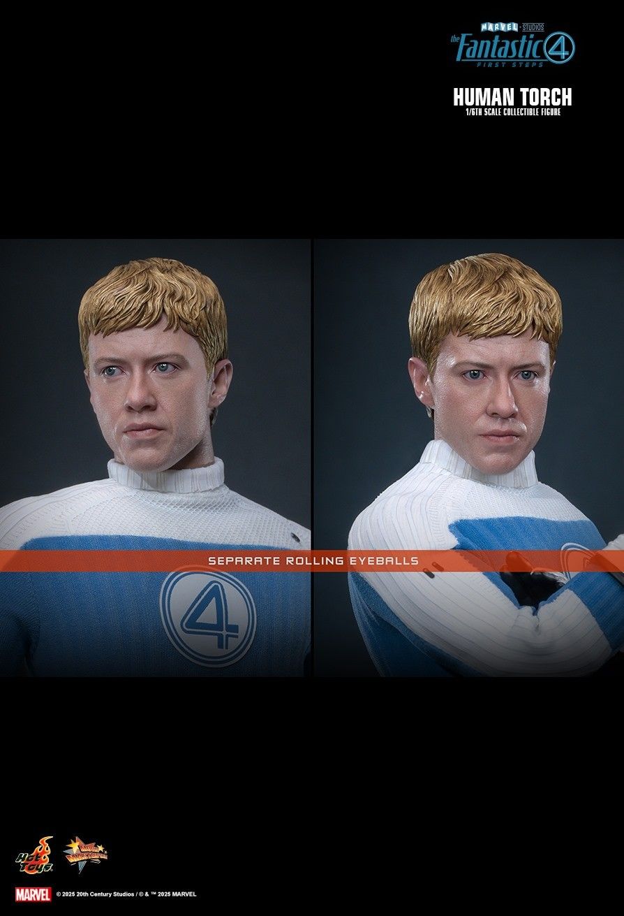 Hot Toys MMS829 - Marvel Comics - The Fantastic Four : First Steps - Human Torch【Pre-Order】