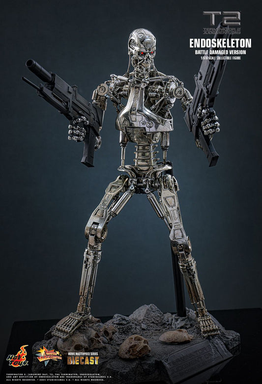 Hot Toys MMS840D77 - Terminator 2 : Judgment Day - Endoskeleton Battle Damaged Version【Pre-Order】
