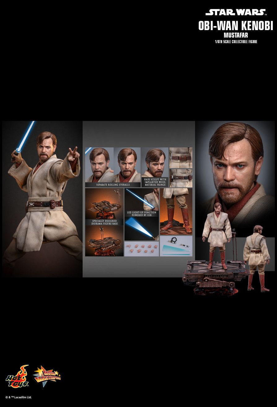 Hot Toys MMS843 - Star Wars III : Revenge Of The Sith - Obi Wan Kenobi Mustafar Version【Pre-Order】