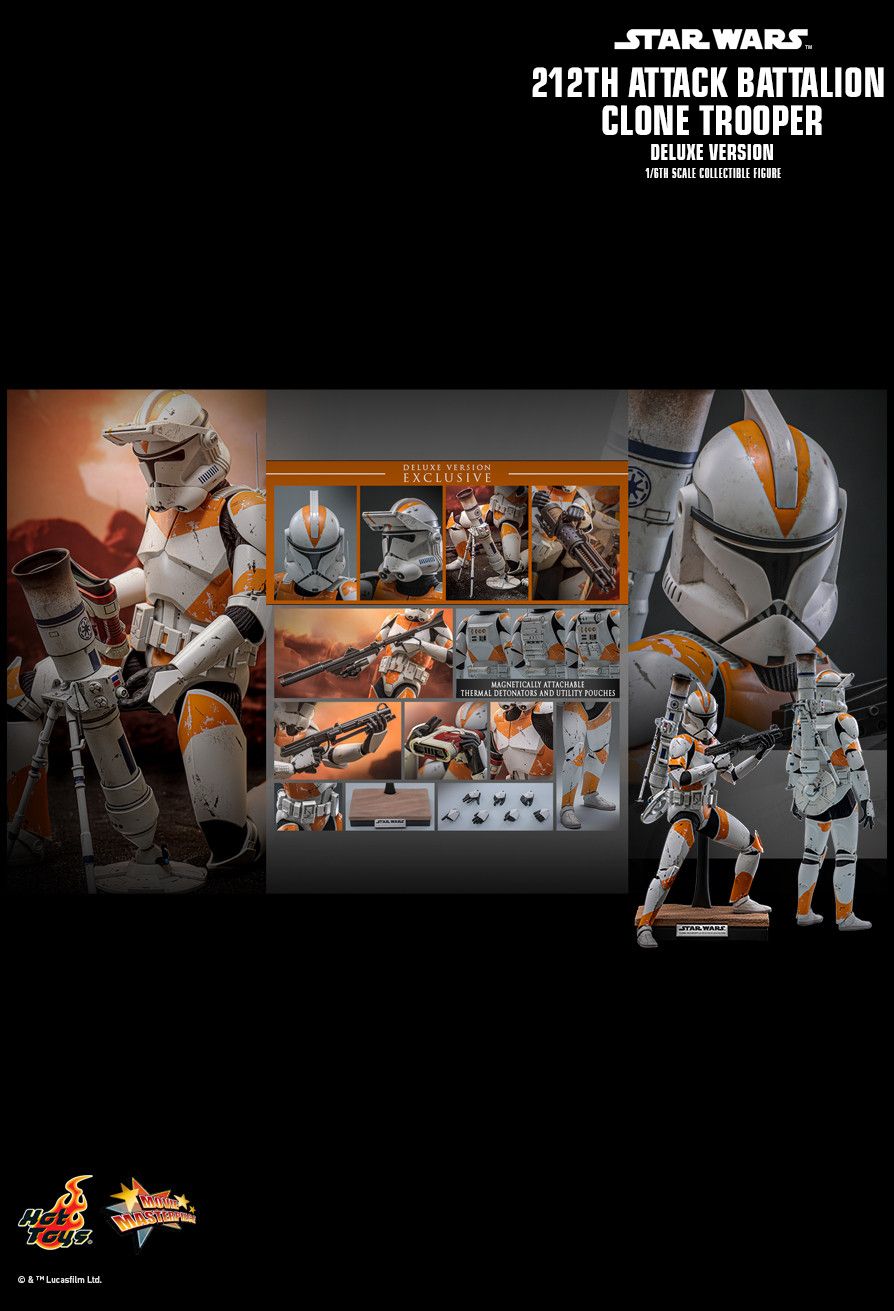Hot Toys MMS852 - Star Wars III : Revenge Of The Sith - 212TH Attack Battalion Clone Trooper Deluxe Version【Pre-Order】