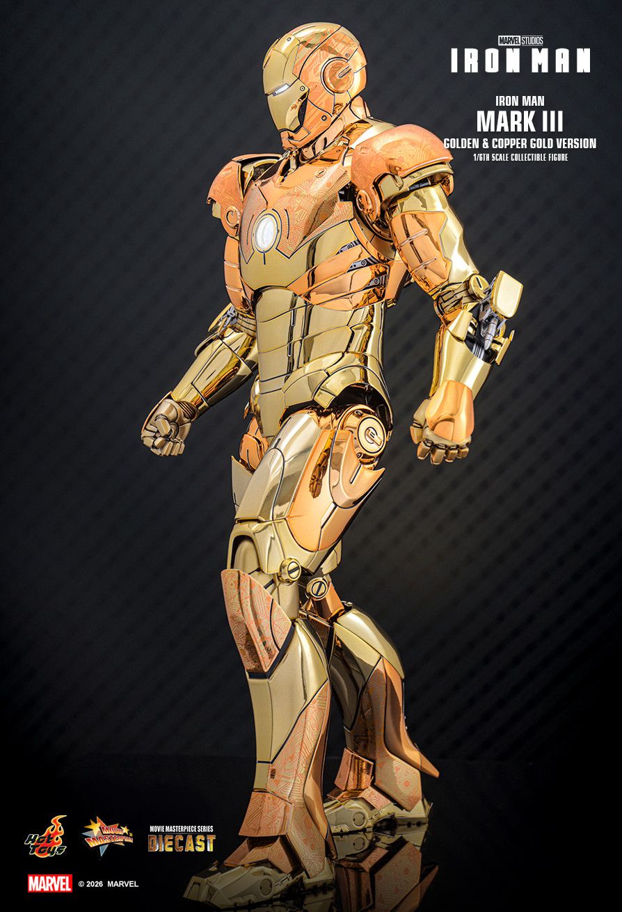 Hot Toys MMS848D78 - Marvel Comics - Iron Man - Iron Man Mark III Golden & Copper Gold Version【Pre-Order】