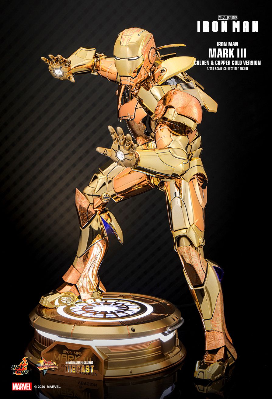Hot Toys MMS848D78 - Marvel Comics - Iron Man - Iron Man Mark III Golden & Copper Gold Version【Pre-Order】