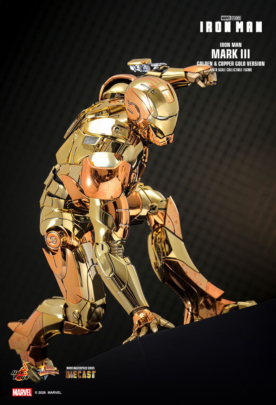 Hot Toys MMS848D78 - Marvel Comics - Iron Man - Iron Man Mark III Golden & Copper Gold Version【Pre-Order】