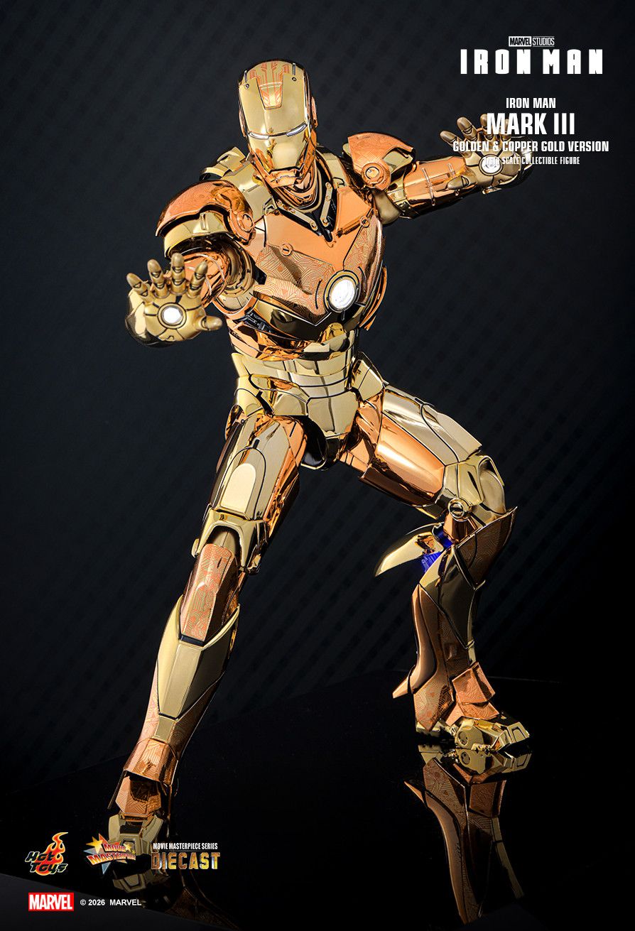 Hot Toys MMS848D78B - Marvel Comics - Iron Man - Iron Man Mark III Golden & Copper Gold Version【Pre-Order】