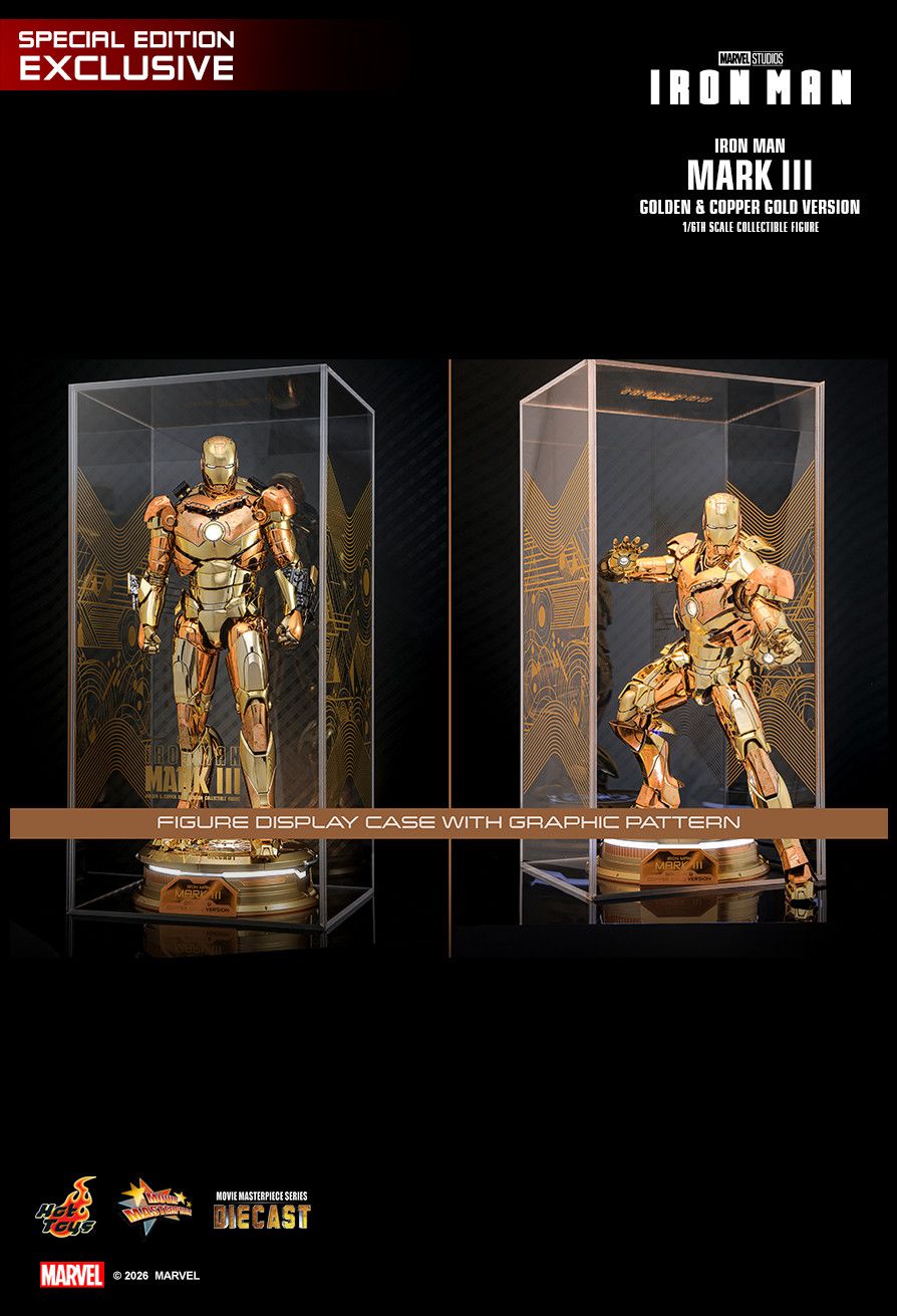 Hot Toys MMS848D78B - Marvel Comics - Iron Man - Iron Man Mark III Golden & Copper Gold Version【Pre-Order】