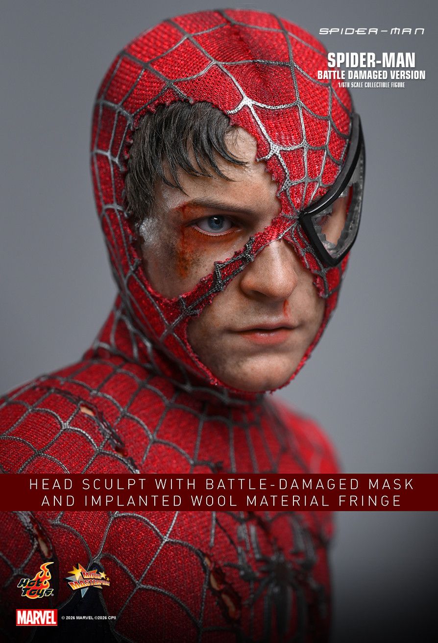 Hot Toys MMS859 - Marvel Comics - Spider-Man - Spider-Man Battle Damaged Version【Pre-Order】