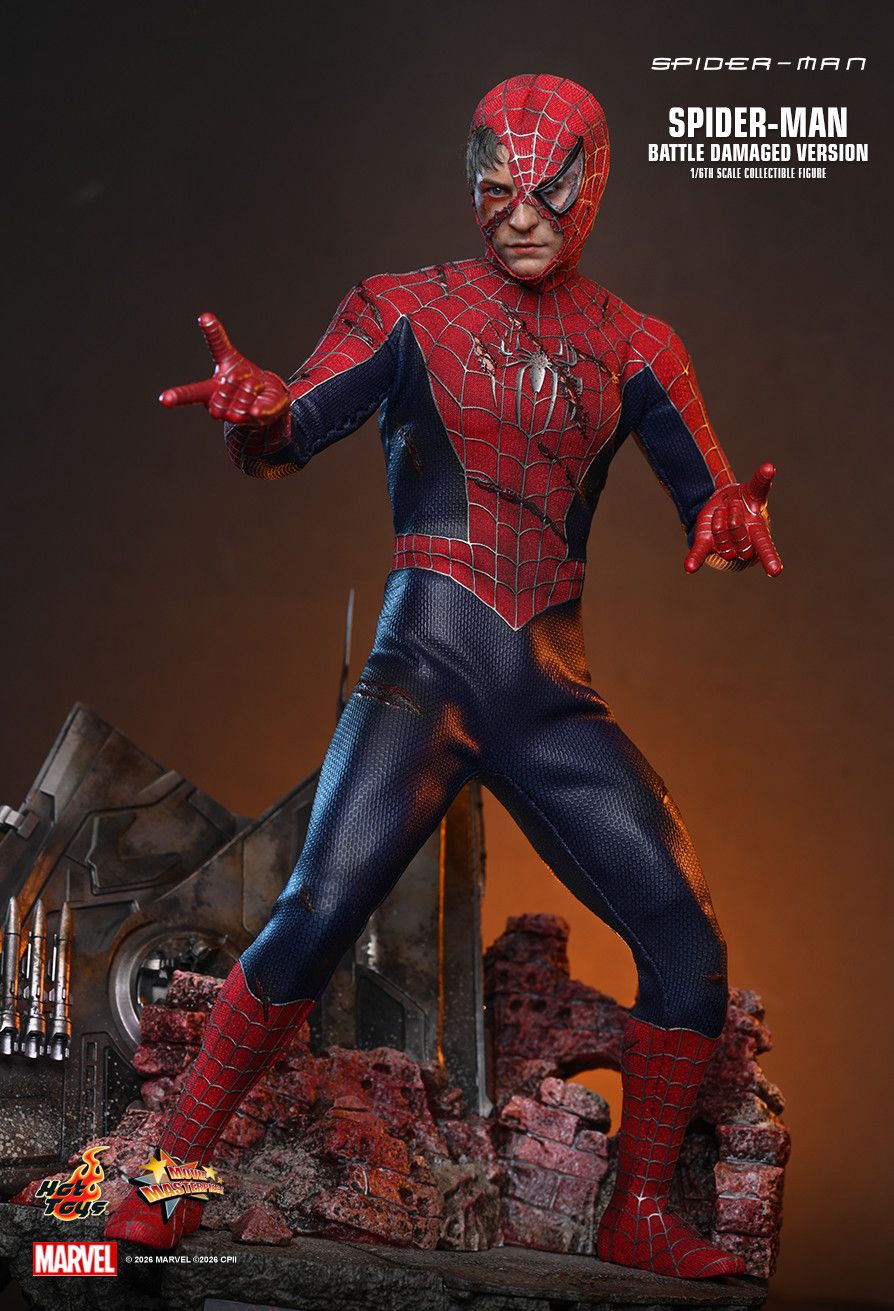 Hot Toys MMS859 - Marvel Comics - Spider-Man - Spider-Man Battle Damaged Version【Pre-Order】