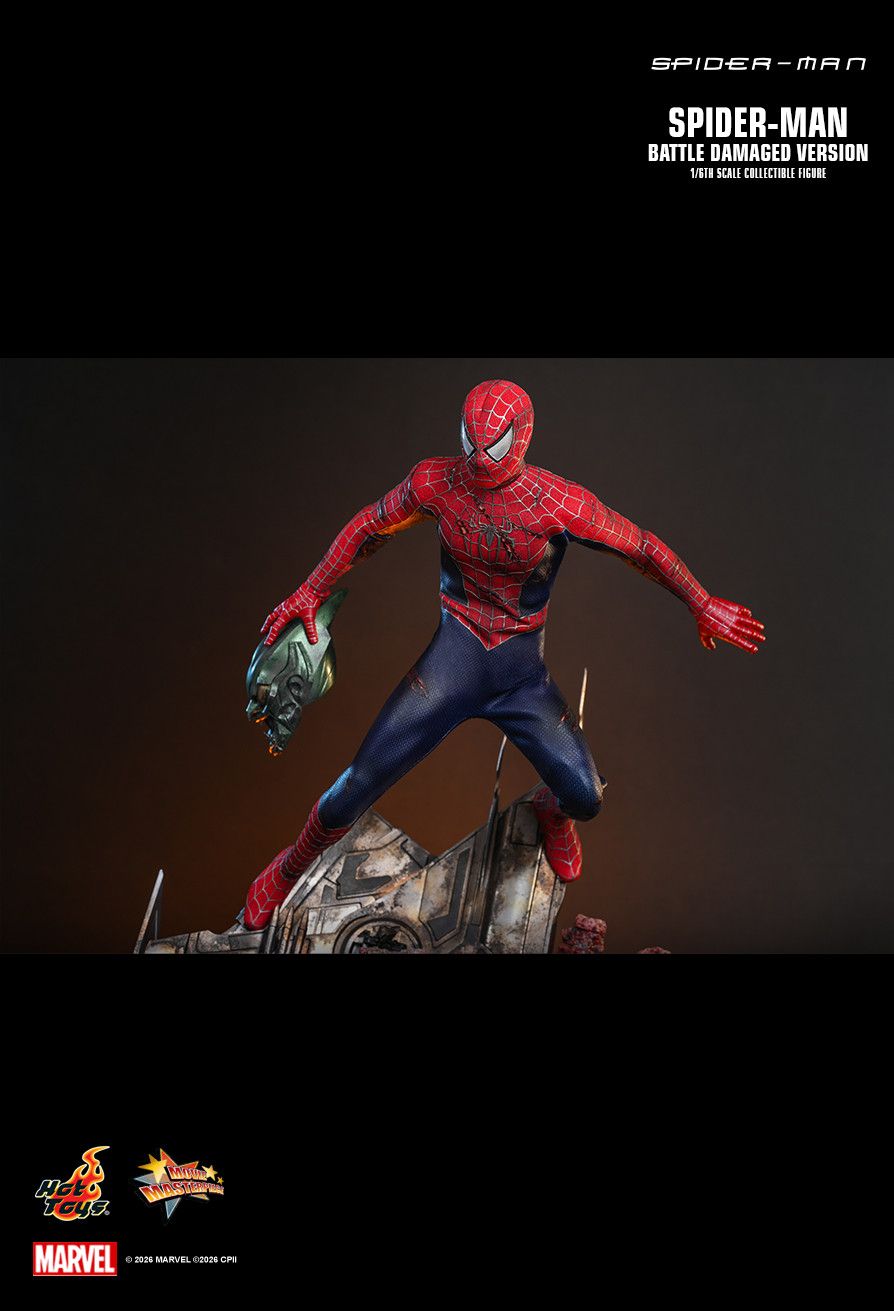 Hot Toys MMS859 - Marvel Comics - Spider-Man - Spider-Man Battle Damaged Version【Pre-Order】