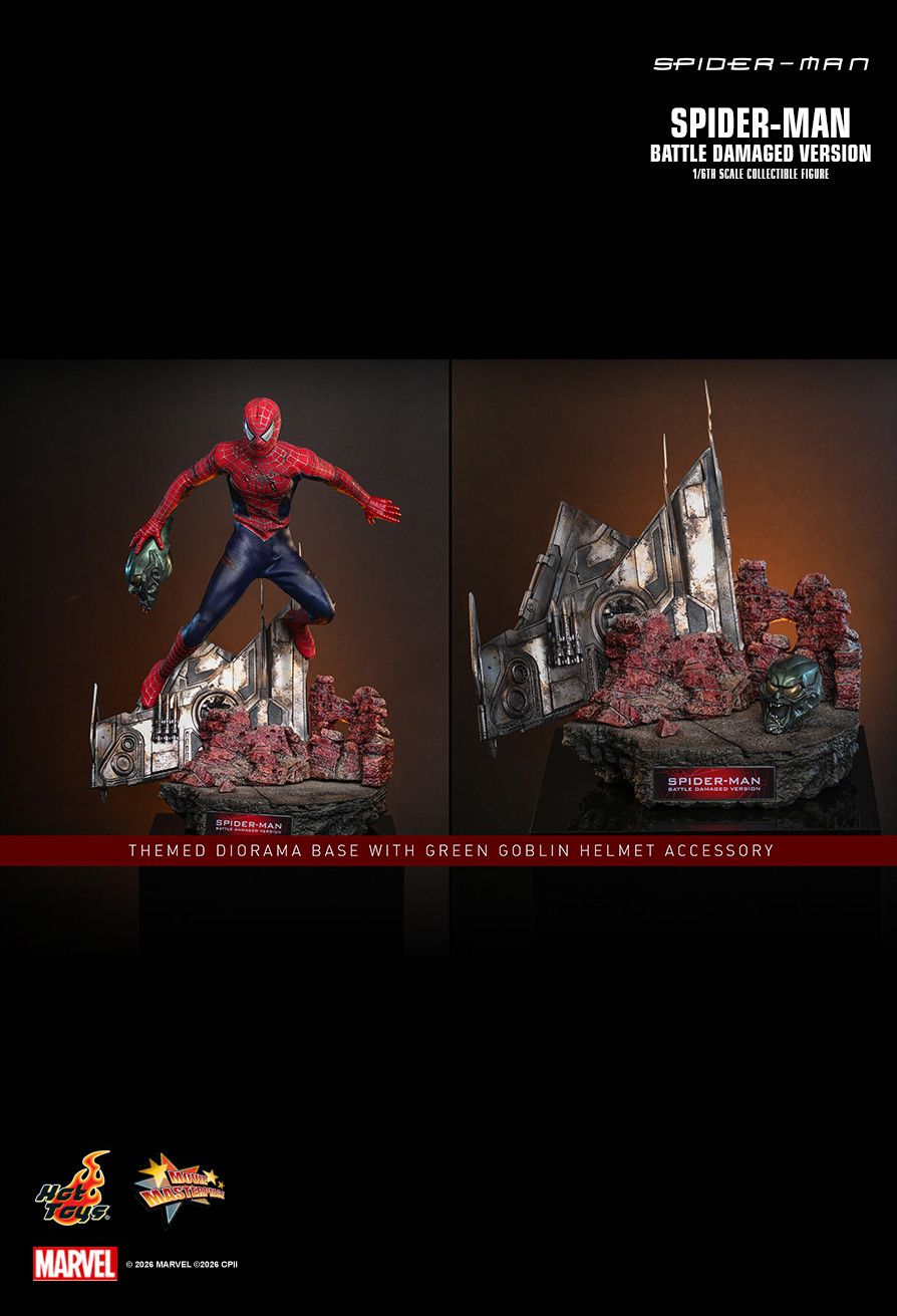 Hot Toys MMS859 - Marvel Comics - Spider-Man - Spider-Man Battle Damaged Version【Pre-Order】