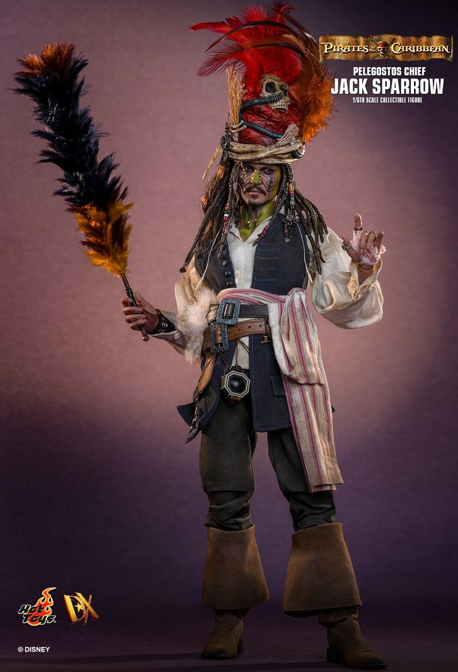 Hot Toys DX48 - Pirates Of The Caribbean : Dead Man's Chest - Pelegostos Chief Jack Sparrow【Pre-Order】