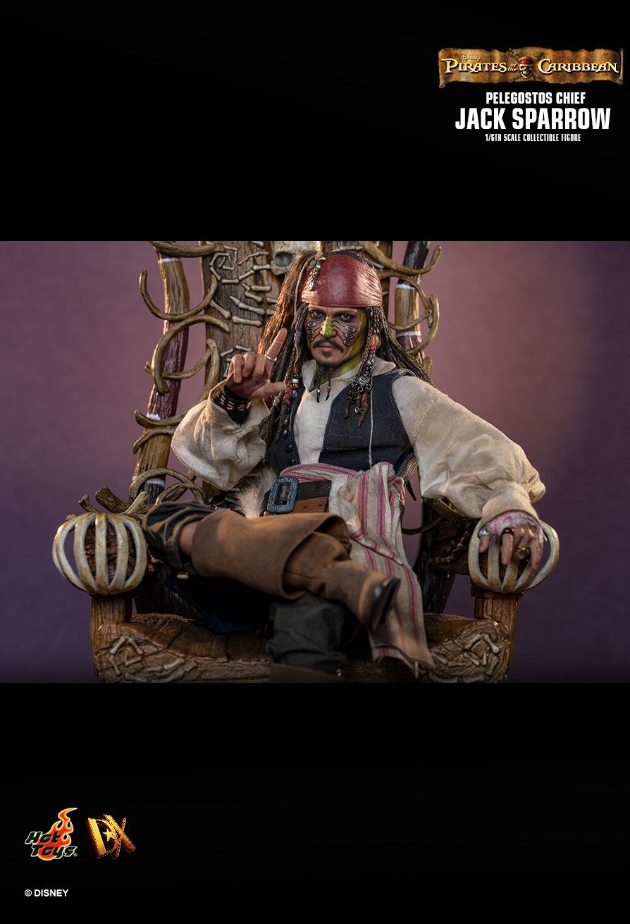 Hot Toys DX48 - Pirates Of The Caribbean : Dead Man's Chest - Pelegostos Chief Jack Sparrow【Pre-Order】