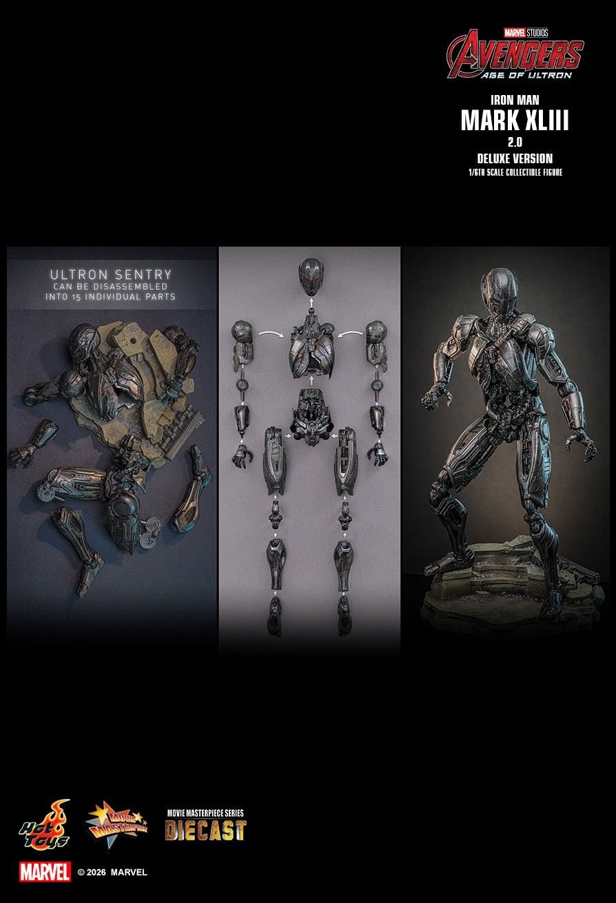 Hot Toys MMS866D81 - Marvel Comics - Avengers: Age of Ultron - Iron Man Mark XLIII【Pre-Order】
