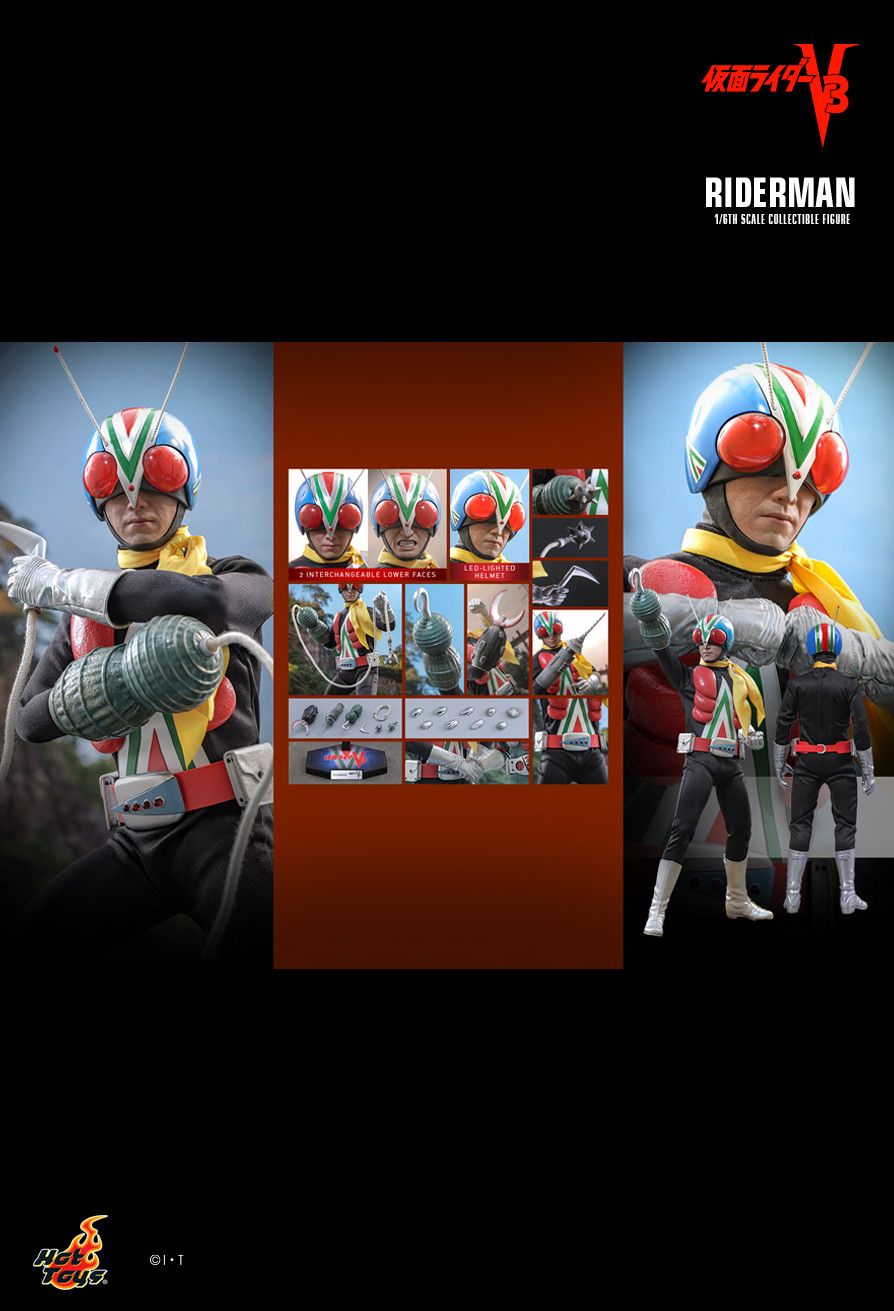Hot Toys TMS185 - Kamen Rider V3 - Riderman【Pre-Order】